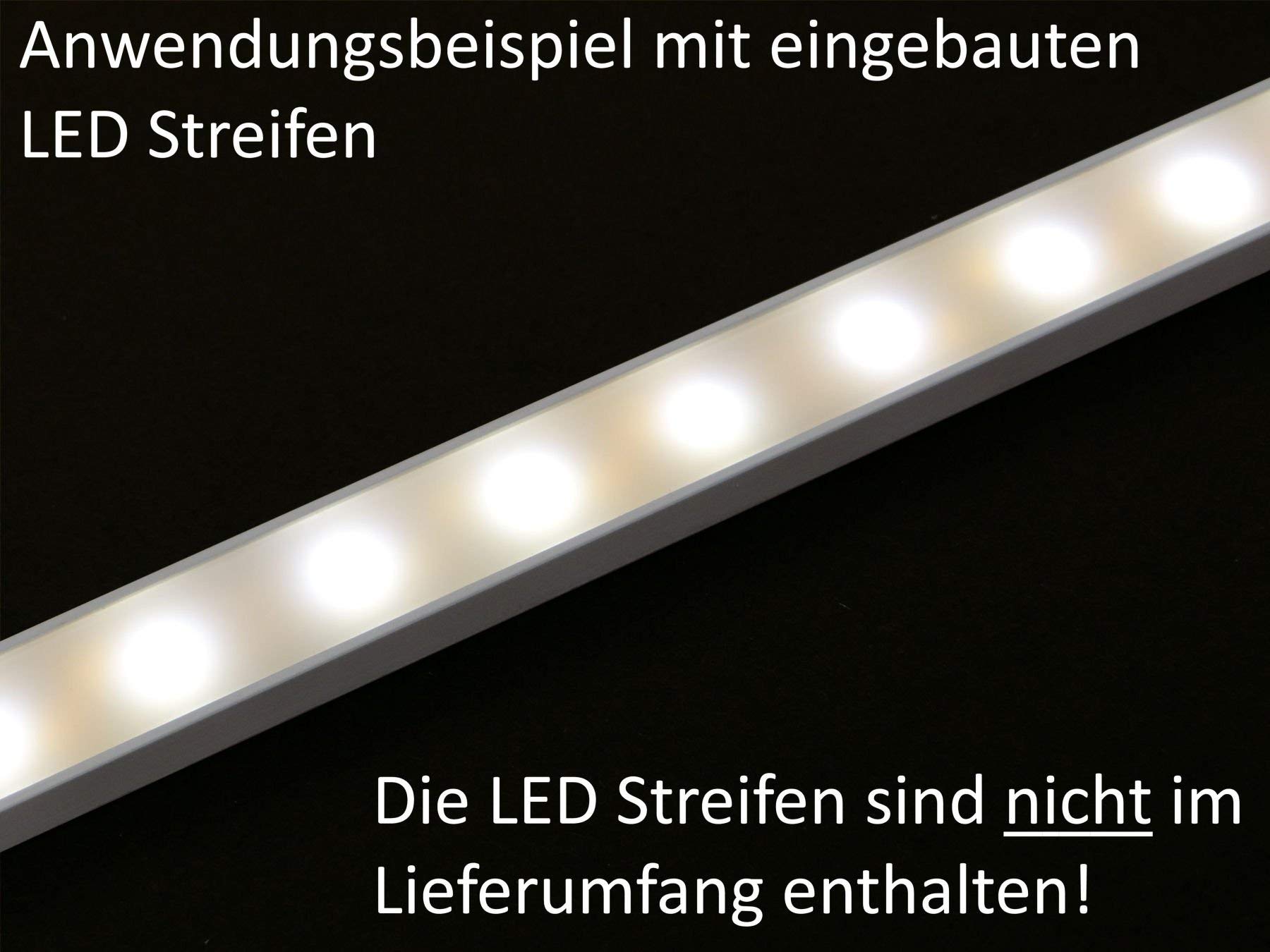 SOTECH 3 x Profilo-11 LED con Copertura Opaca ciascuno 2m per Strisce LED
