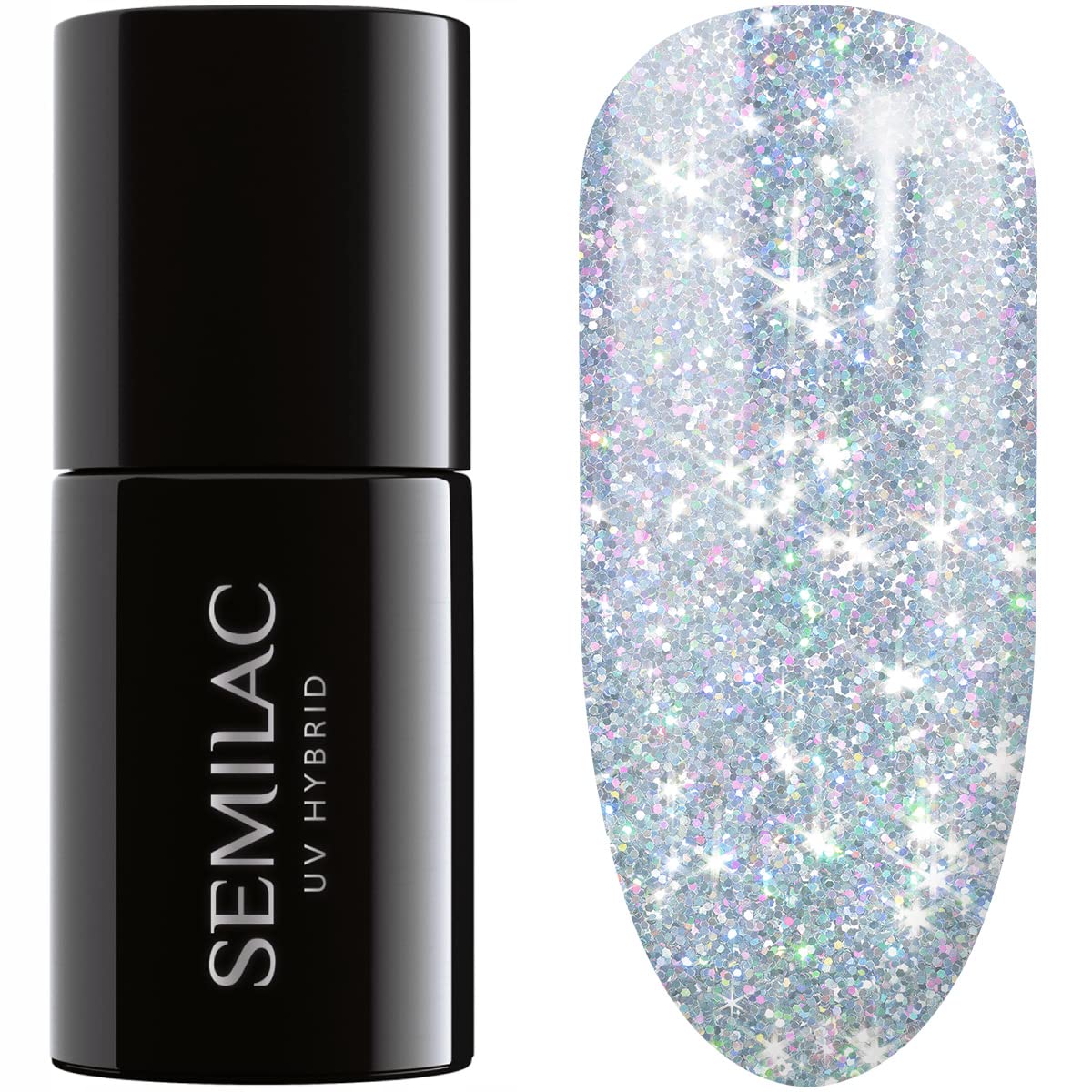 Semilac Esmalte Semipermanente 460 Silver Fireworks 7ml Colección Flash