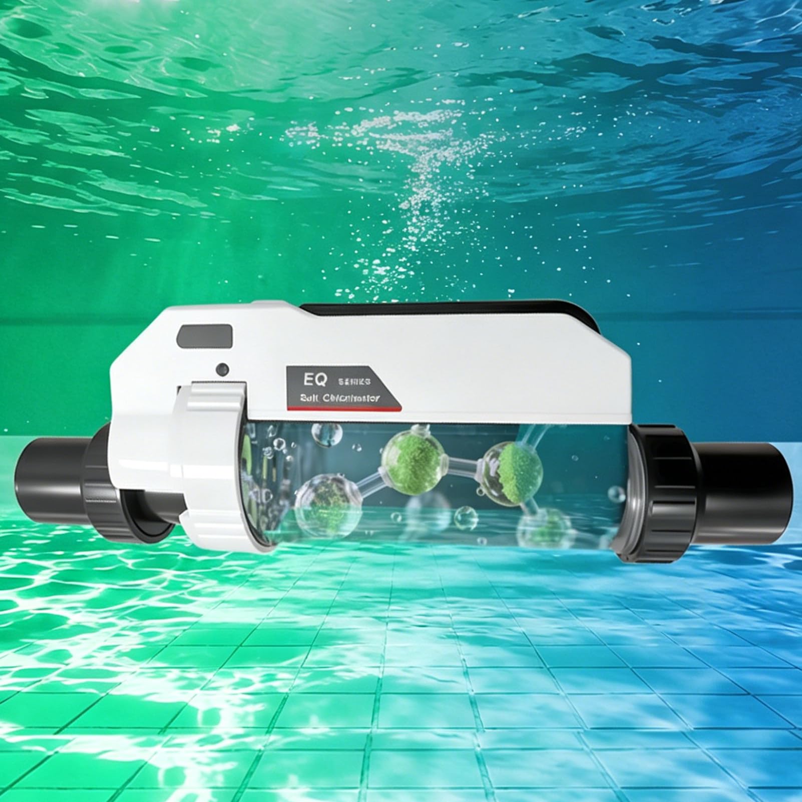 Sistemas Inteligente de cloración para Piscinas de Agua Salada: Generador de Cloro con Wi-Fi Integrado, Control Remoto por aplicación y Panel Digital Inteligente 28g/h