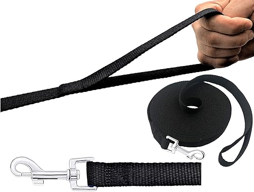 Miniatura 3 de PETGOGO Correas de entrenamiento para perros pequeños y medianos de 15, 20, 30, 40, 50 pies de largo, para perros pequeños y medianos (15 pies,