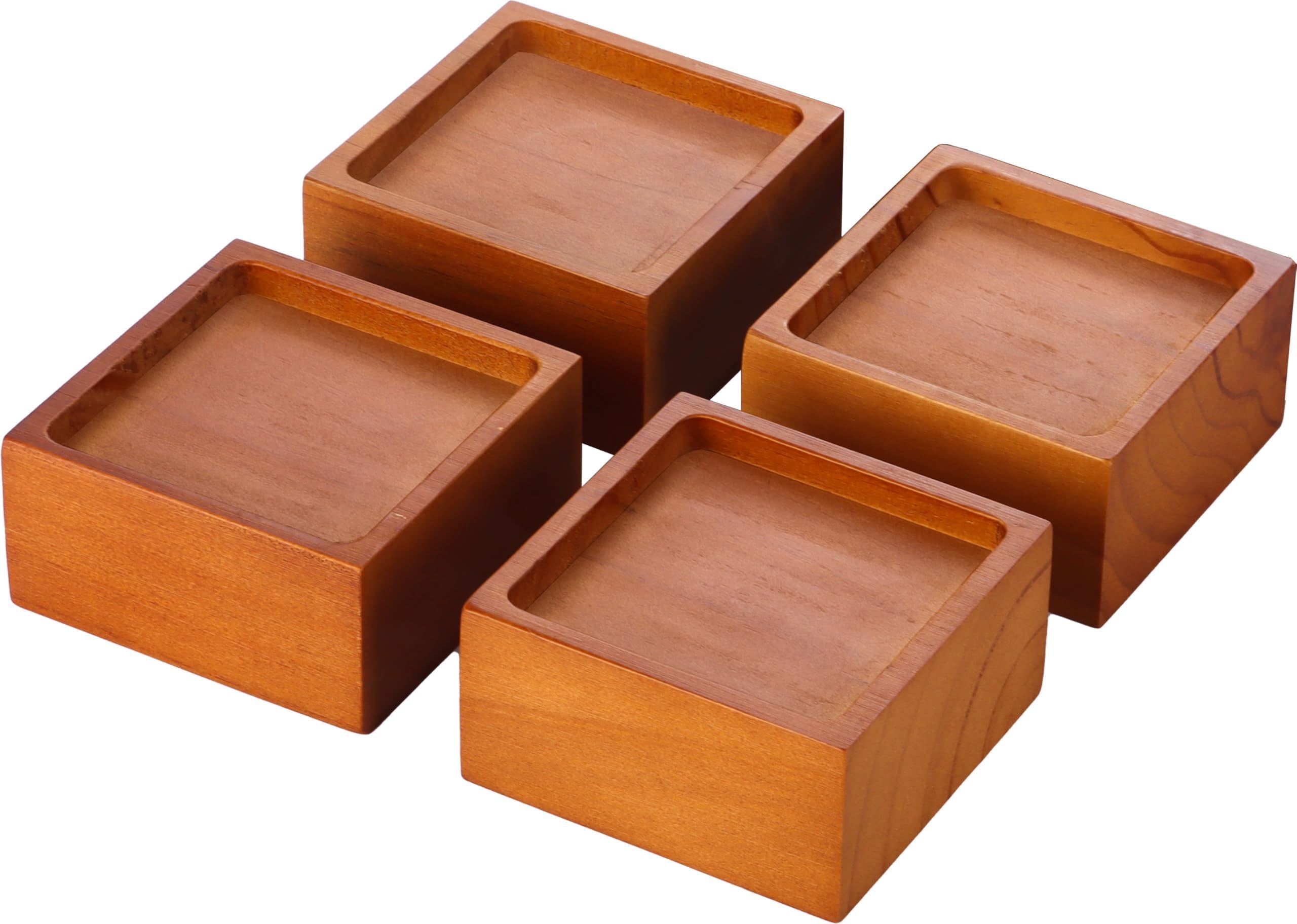 Lufia Wood Bed Furniture Risers 2 Inch, Solid Pine Wood Furniture Risers: Enhance Durability, Comfort, and Style with Effortless Installation and