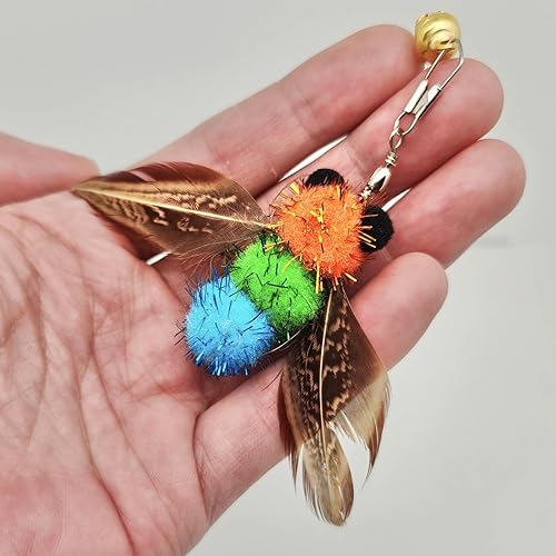 Miniatura 3 de Juguetes interactivos para gatos, 10 piezas de juguetes retráctiles para gatos y juguetes de plumas, juguetes de enriquecimiento para gatos de