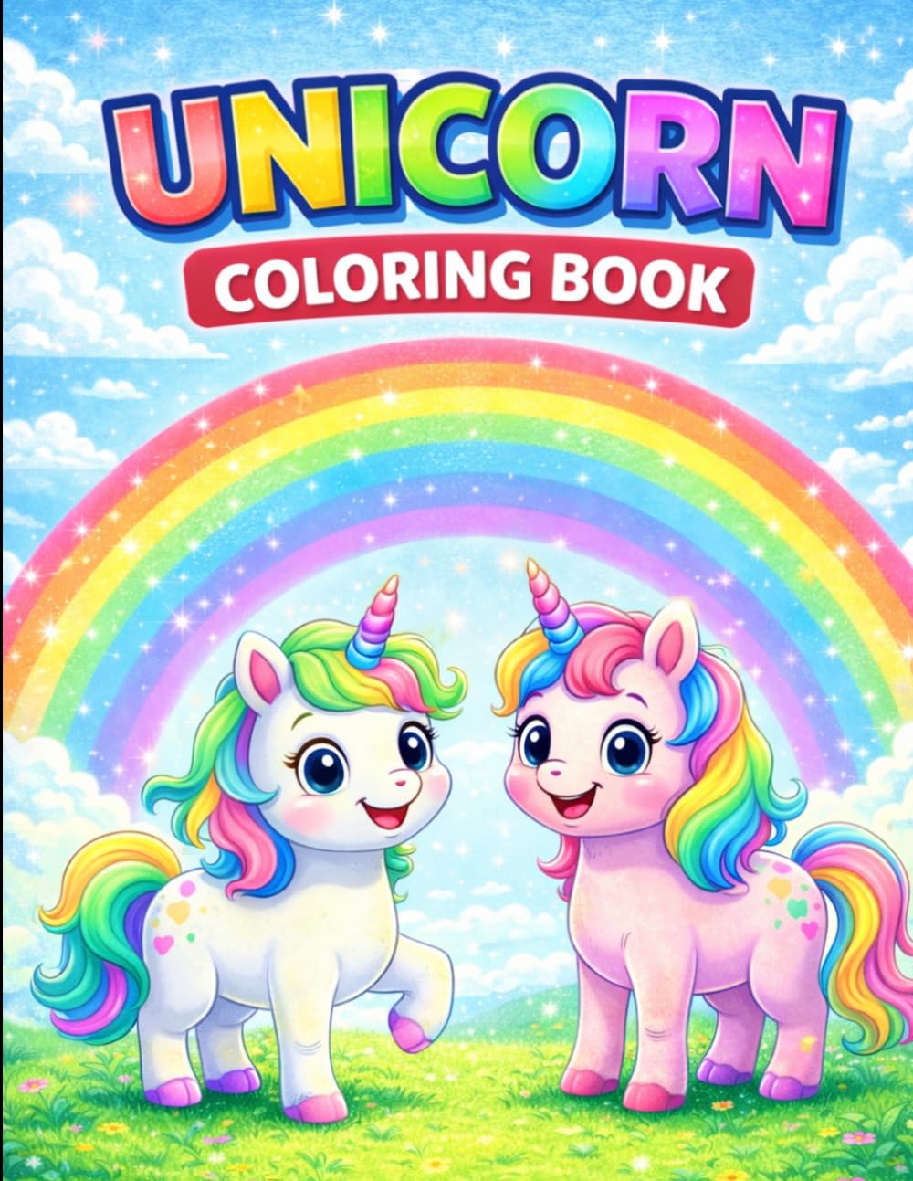 Cute Unicorn Coloring Book for Kids Ages 3–8: Magical Unicorns, Easy and Fun Designs, Perfect Gift for Girls and Boys (Animal Coloring Book Series for kids)