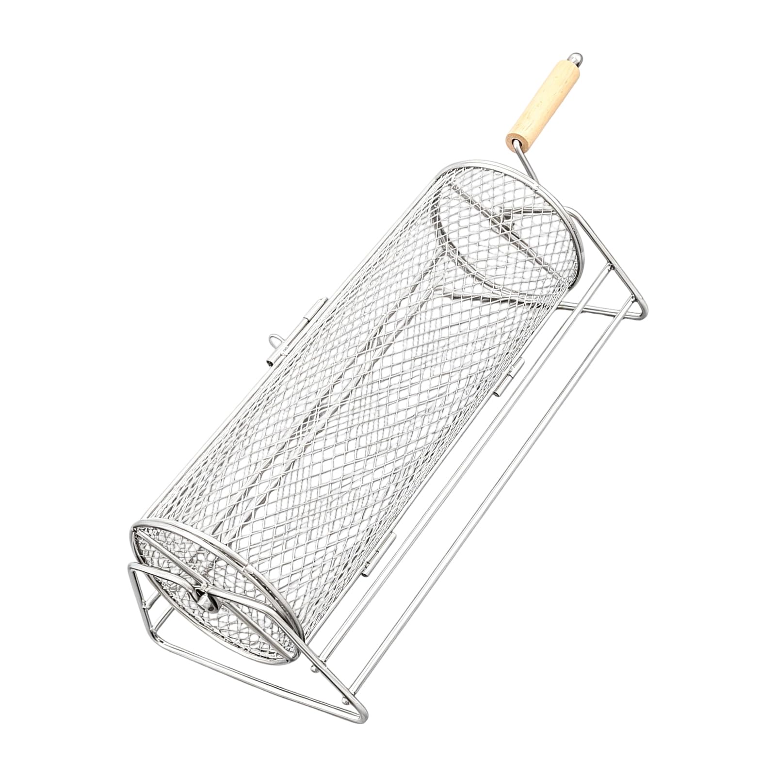 Attrezzo da cucina Barbecue Griglie Cestino per Campeggio con Telaio in Acciaio Inox e Foro Appeso Anche Riscaldamento Barbecue