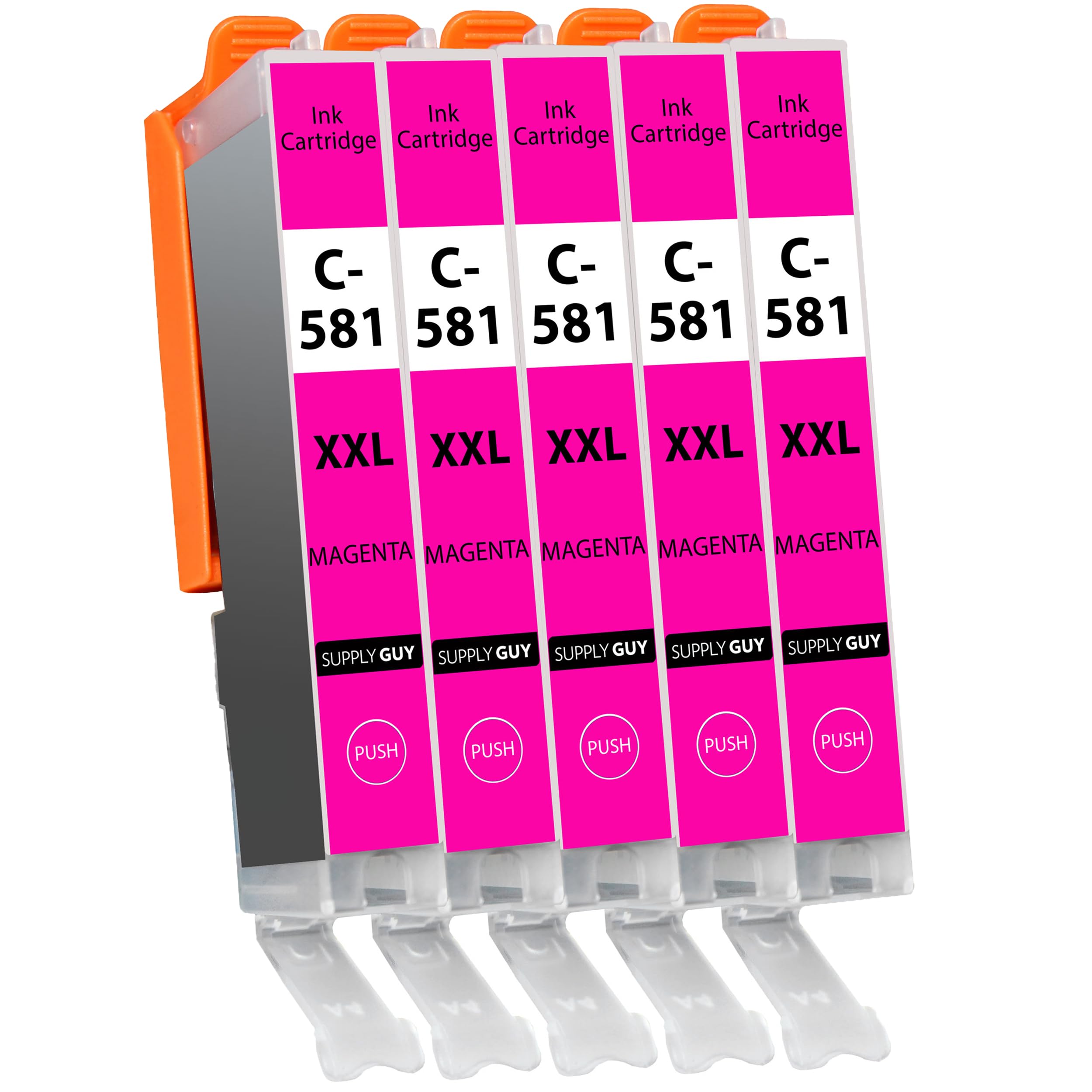 – 581XXL Ink Cartridges Magenta compatible with Canon CLI-581 XXL for Pixma TS705 TS705a TS6350 TS6350a TS6351 TS6351a TS6300 TR8550 TS9550 Multipack 5 Printer Cartridges 581 XXL