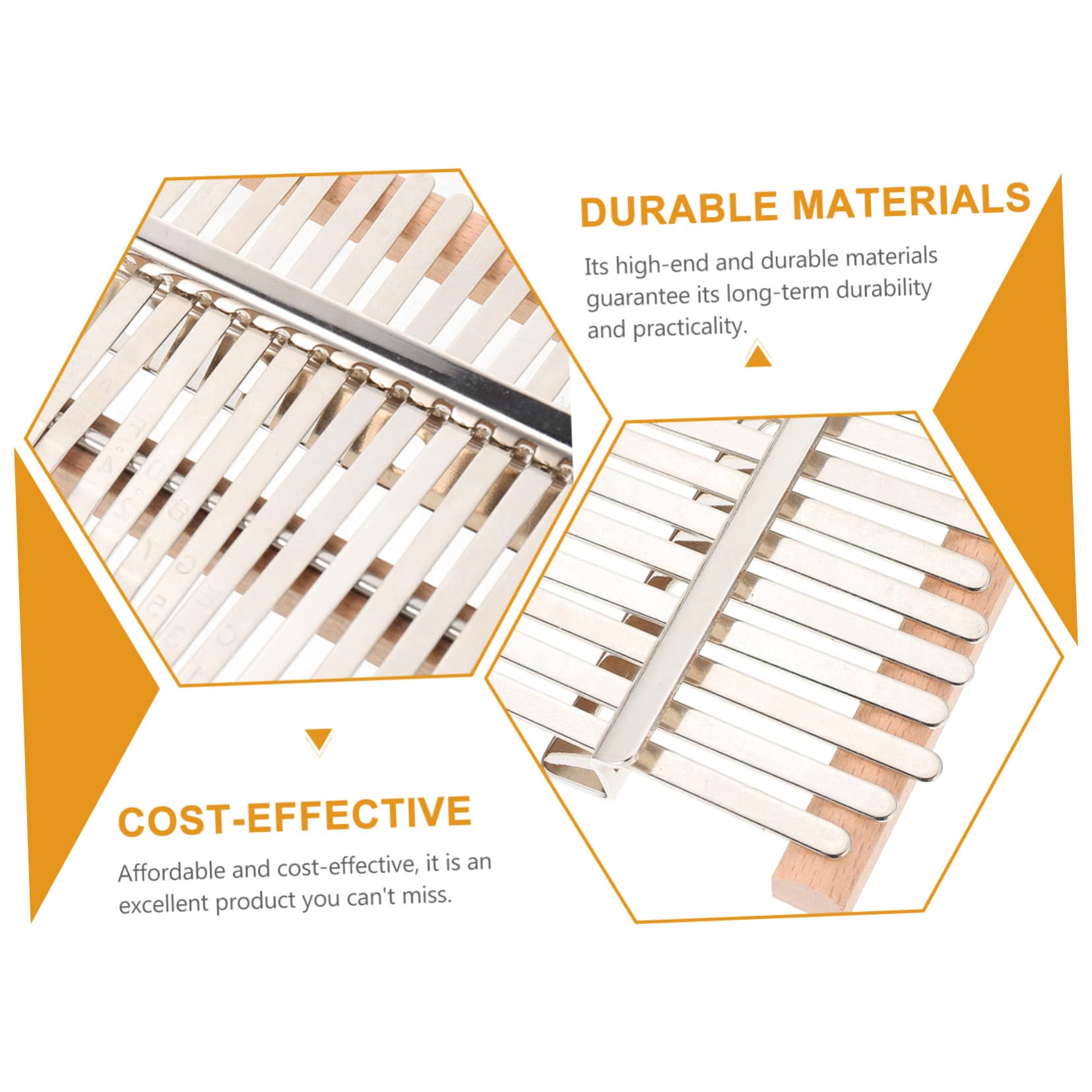 JOINPAYA 1 Set Tone Accessory Complete Thumb Piano Kit for Easy Self Assembly and Portable Music Enjoyment for Beginners and Music Lovers