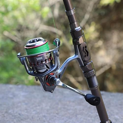 Vista 8 de Sougayilang Caña de Pescar Telescópica - Fibra de Carbono de 24 Toneladas, Asiento de Carrete Mecanizado CNC, Mango de EVA Cómodo, Caña de Pescar