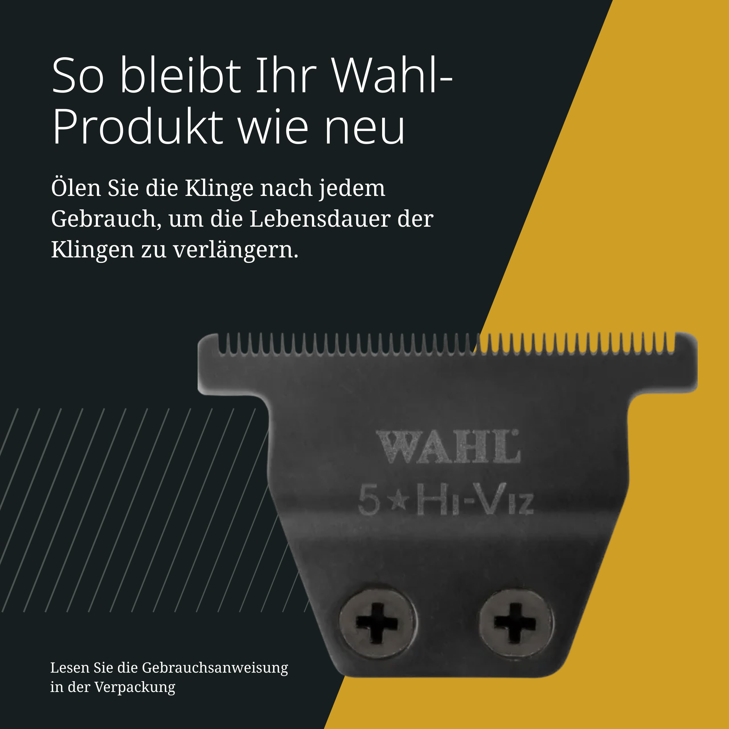 Wahl Hi-Viz Trimmer Ersatzklingen, 0,4 mm bis Null, 12er-Pack | Trimmer-Ersatzklingen mit diamantähnlicher Kohlenstoffbeschichtung, 8-mal länger scharf, 0,4 mm bis Null-Einstellung