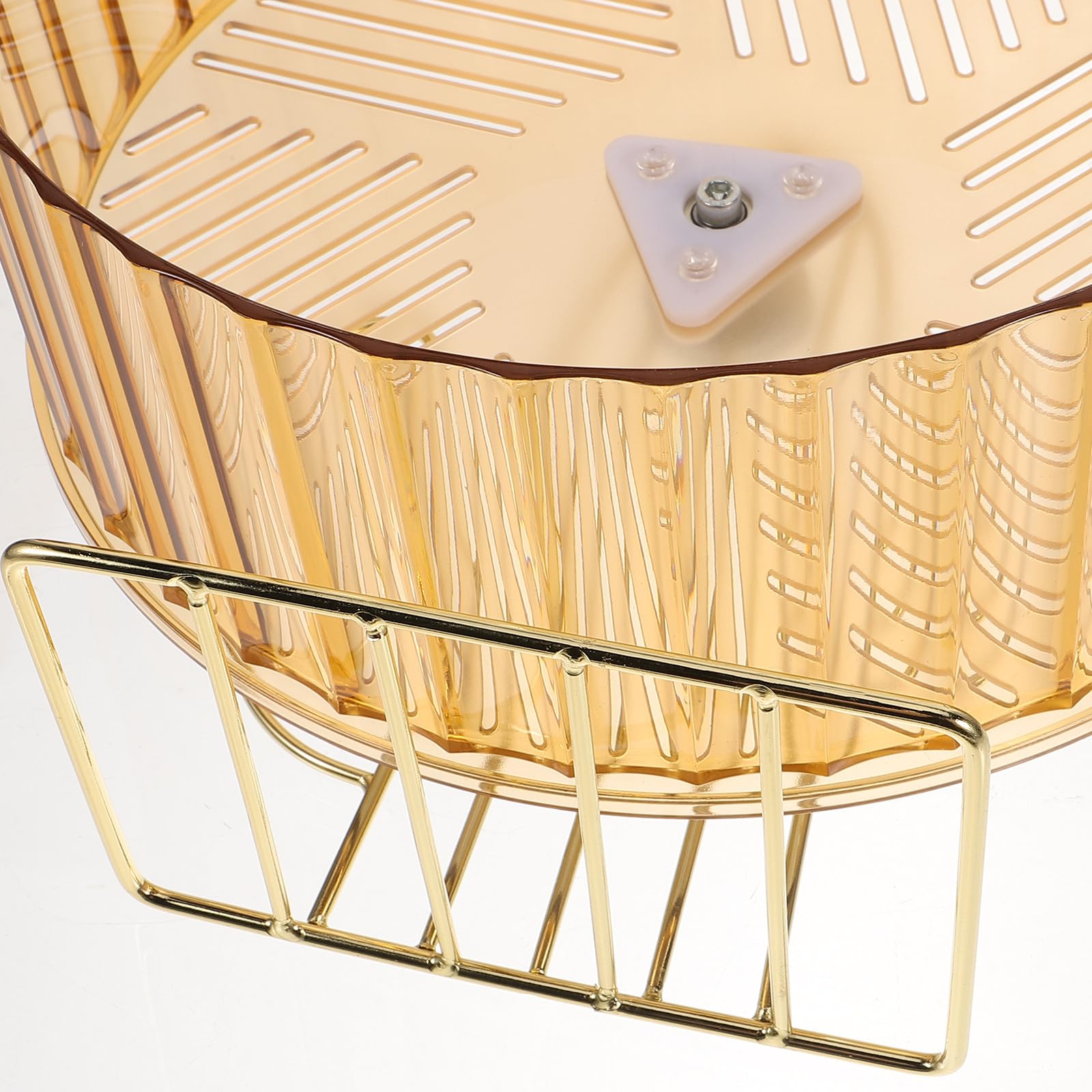 LALAFINA Rueda de Hámster para Ejercicio Soporte Estable, Juguete Interactivo de Tamaño Grande para Jaula, Material Seda Dorada, Adecuado para Hámsteres, Erizos y Color Aleatorio