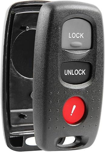 Se adapta a Mazda 3  Mazda 6 Key Fob - Carcasa y almohadilla para control remoto de entrada sin llave