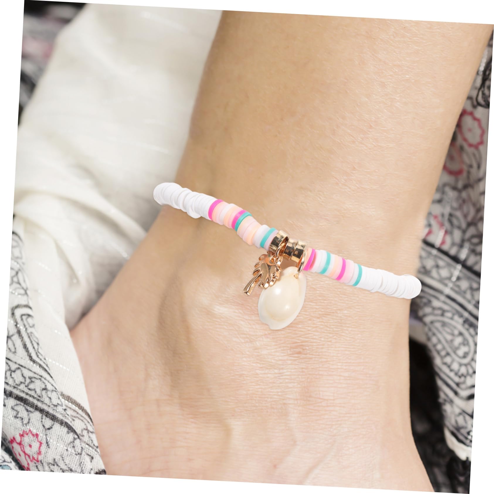 Girls Accessories Gioielli con Perline Bracciale Decorativo Cavigliera per Piedi Conchiglia Caviglia da Donna Conchiglia Catena con Perline Birthday Gift