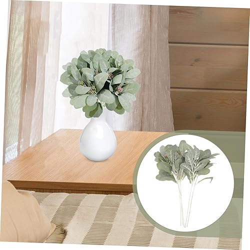 Miniatura 6 de DECHOUS 5 piezas de plantas de imitación, arreglo floral, hojas, guirnalda artificial, recoger hojas, decoración de mesa, hojas artificiales para