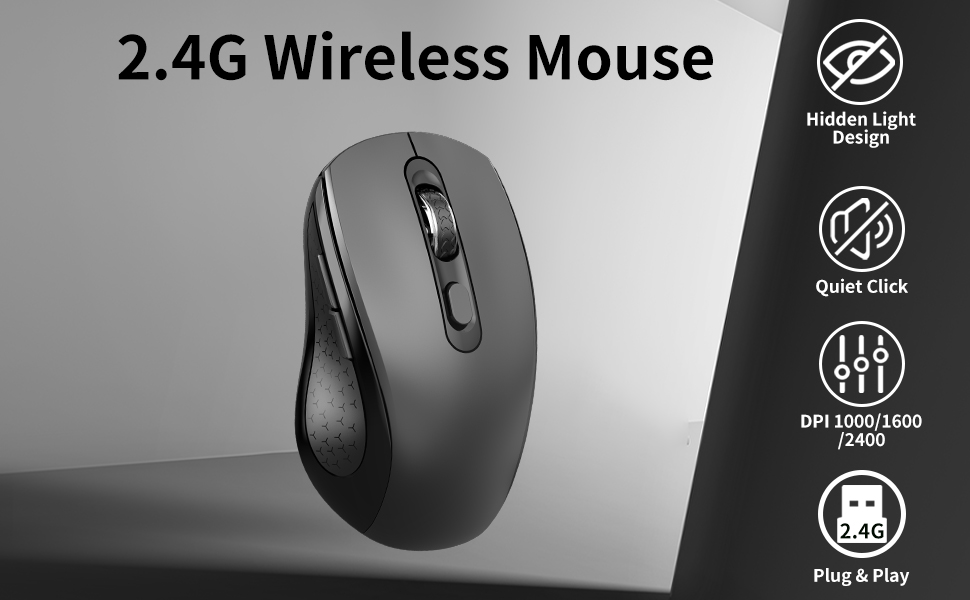 Amazon.com: Wireless Mouse Ergonomic, Side Buttons Mouse