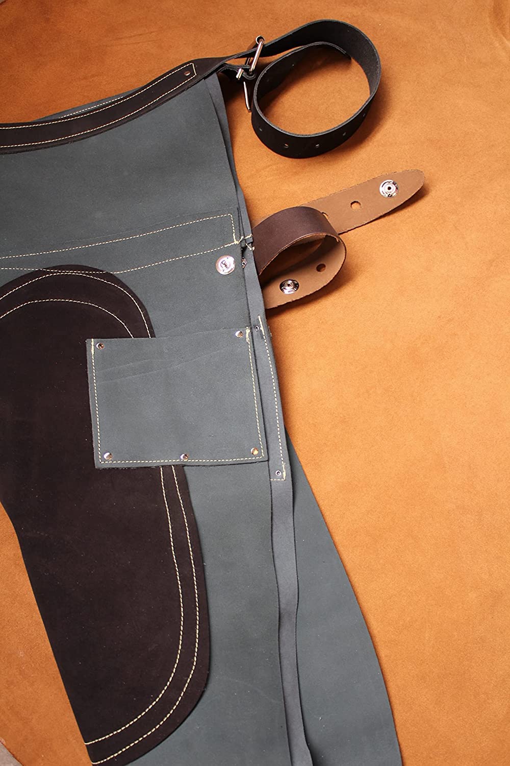 GREMBIULE DA FABBRO Premium | grembiule in pelle extra forte per fabbri | cura degli zoccoli