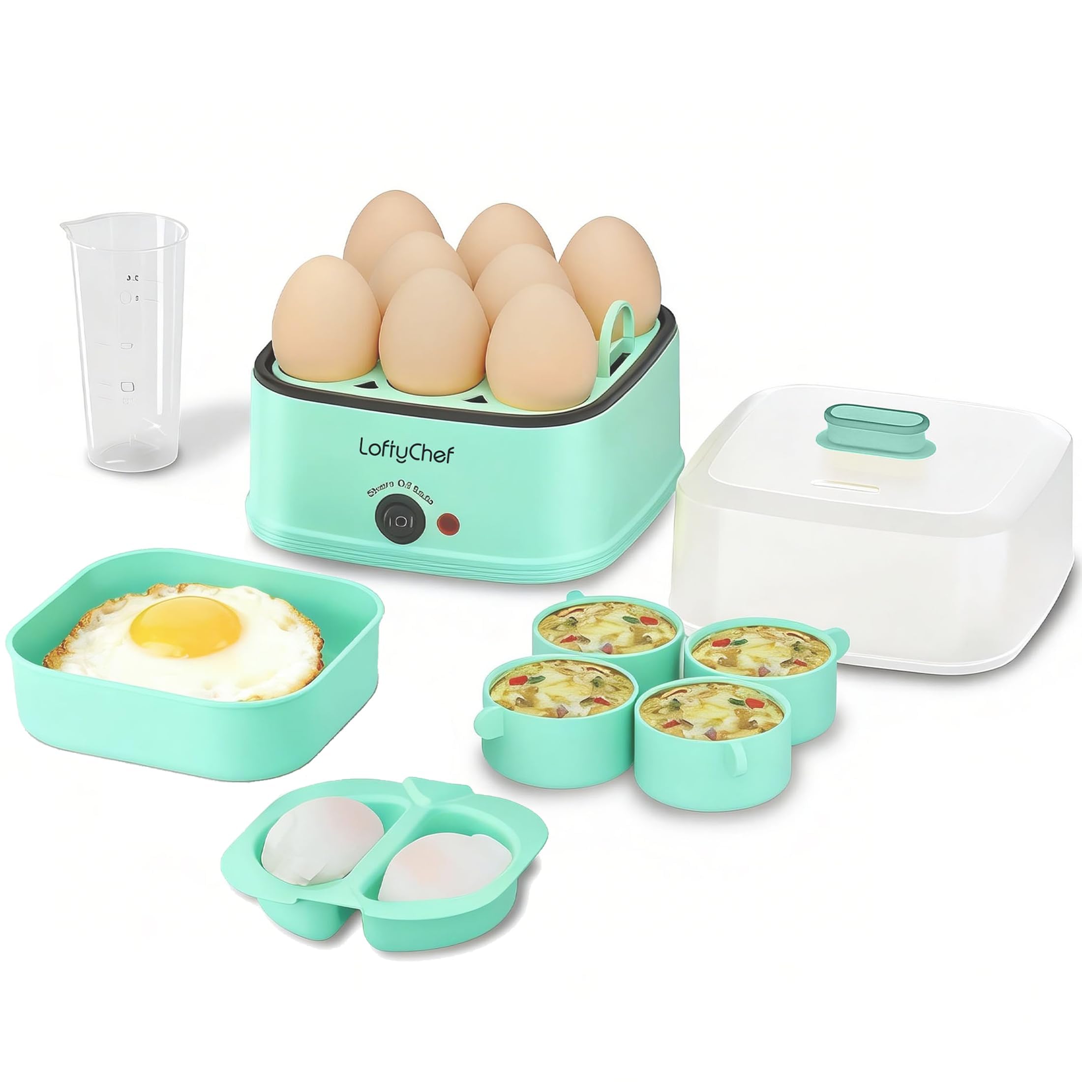 Photo 1 of LoftyChef 8-in-1 Electric Egg Cooker - Blue