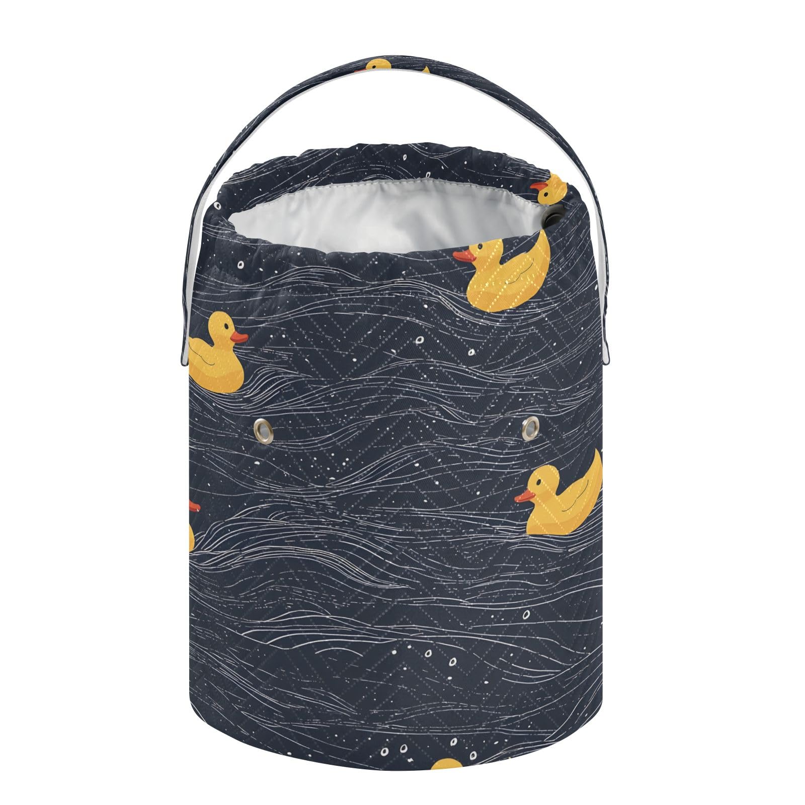 Yarn Storage Bag Small Crochet Bag Knitting Bag Organizer Duck Black Yarn Bags for Crocheting Basket