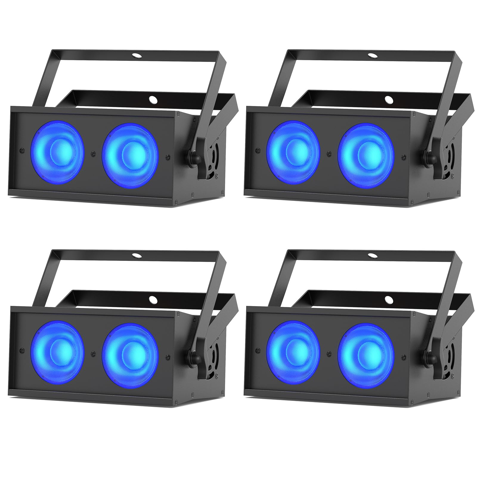 4PCS 150W COB LED Fari RGBW Luci da Palco 8CH Faretto Luci Discoteca per Festa Bar Matrimonio Teatro illuminazione Effetti