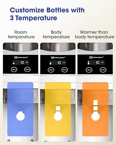 Miniatura 5 de Máquina dispensadora de fórmula instantánea, rápida y personalizable con control preciso de temperatura para bebé, mezcla automática de polvo para