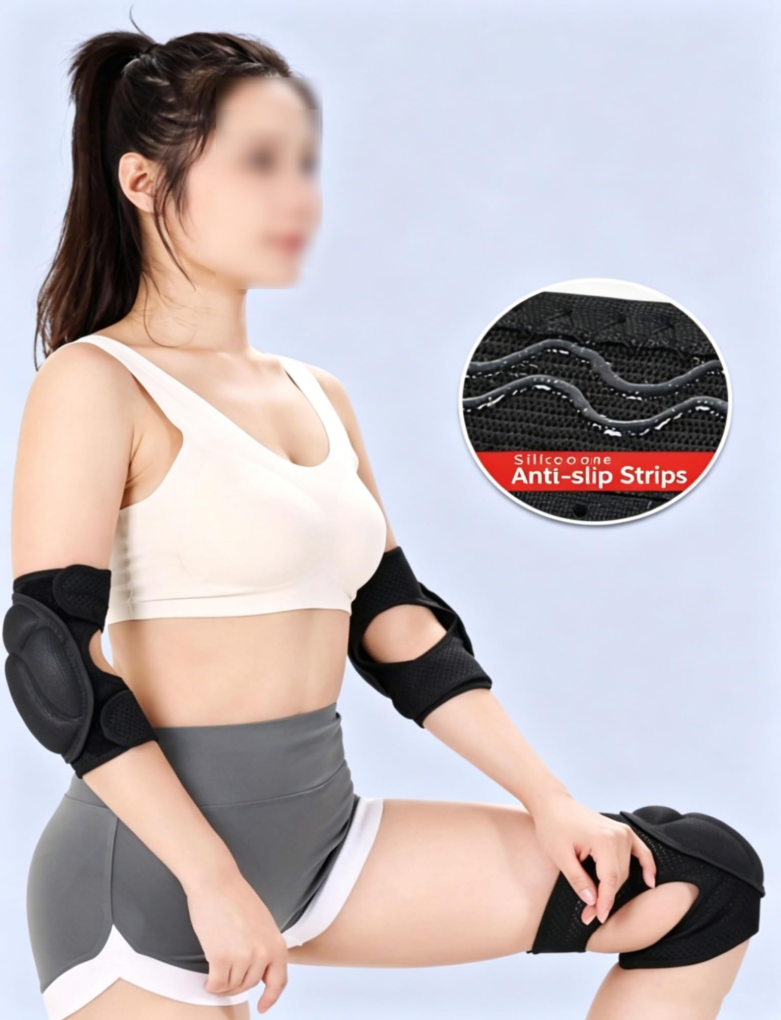 Generisch Ellenbogenschoner for Männer und Frauen – for Sport, Arbeit, Fitnessstudio(Pink,35~55kg)