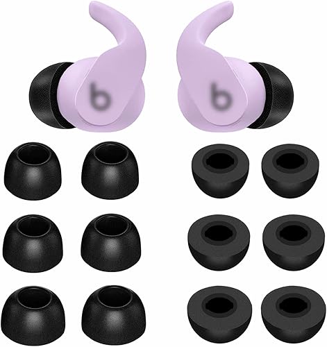 6 pares de almohadillas de espuma viscoelástica compatibles con Beats Fit Pro, SML 3 tamaños de repuesto para cancelar ruido, ajuste antideslizante