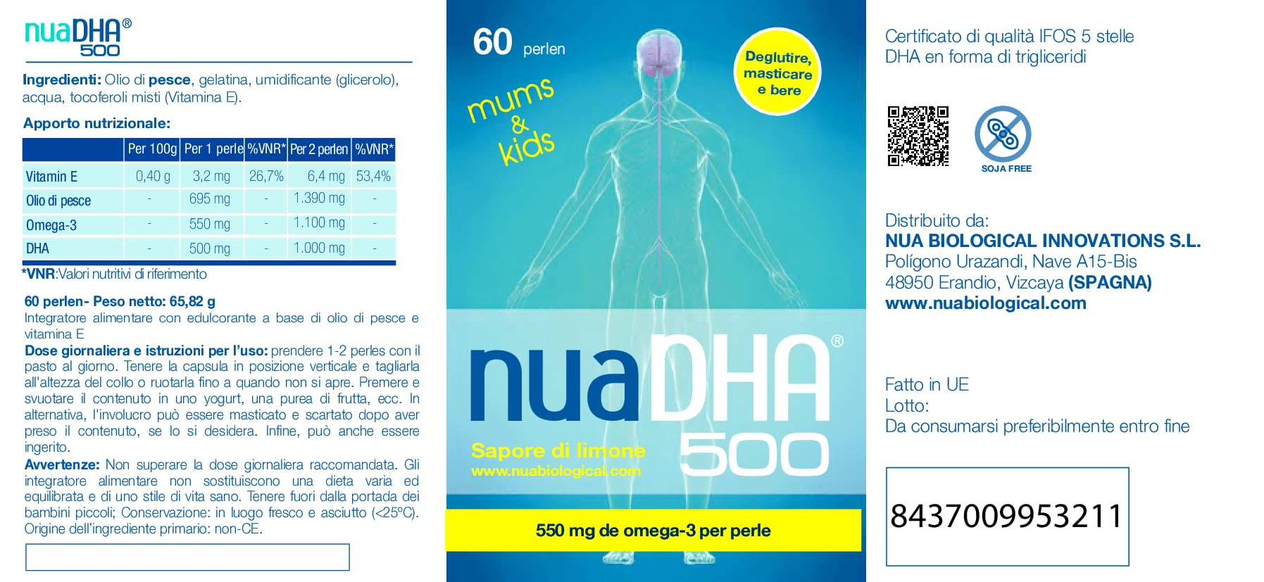 NUA nuadha 500 mast cytryna kapsułki 60 kapsułek