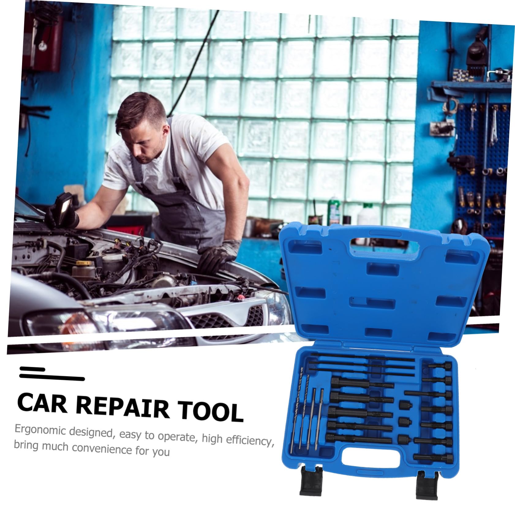 Cabilock Kit Extraction de Bougies de Préchauffage Automobiles Outil de Réparation Jeu