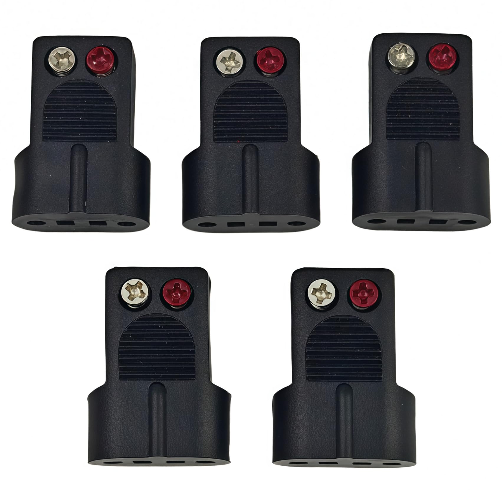 AC-2 Lot de 5 adaptateurs de fil de haut-parleur nu, convertit le fil nu en connecteurs pivotants pour haut-parleurs Bose Lifestyle & Acoustimass Series V ou plus récents (noir)