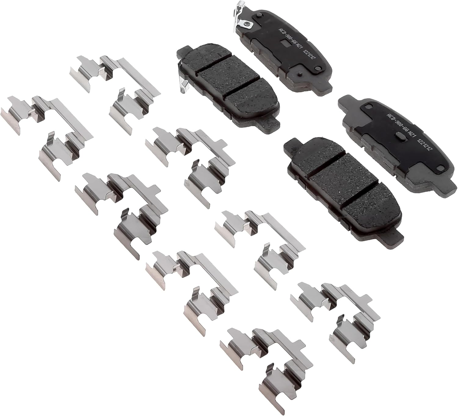 ACDelco Silver 14D905CHF2 (19430461) Ceramic Rear Disc Brake Pad Set with Clips