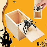 Vista 3 de Spider Box Prank for Kids and Adults, Wooden Surprise Gags Gift Practical Joke Toys Fun Trick Halloween Toy