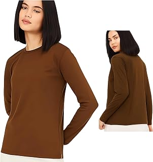 Kids Round Neck Girls Winter Collection Tshirt Full Sleeves Natural Organic 100% Cotton Soft Fabric Comfortable Plain Colo... Price In India