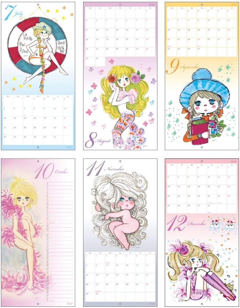 Japanese Calendar Sunstar Stationery ADO Mizumori 2021 Calendar Wall Hanging S8518467