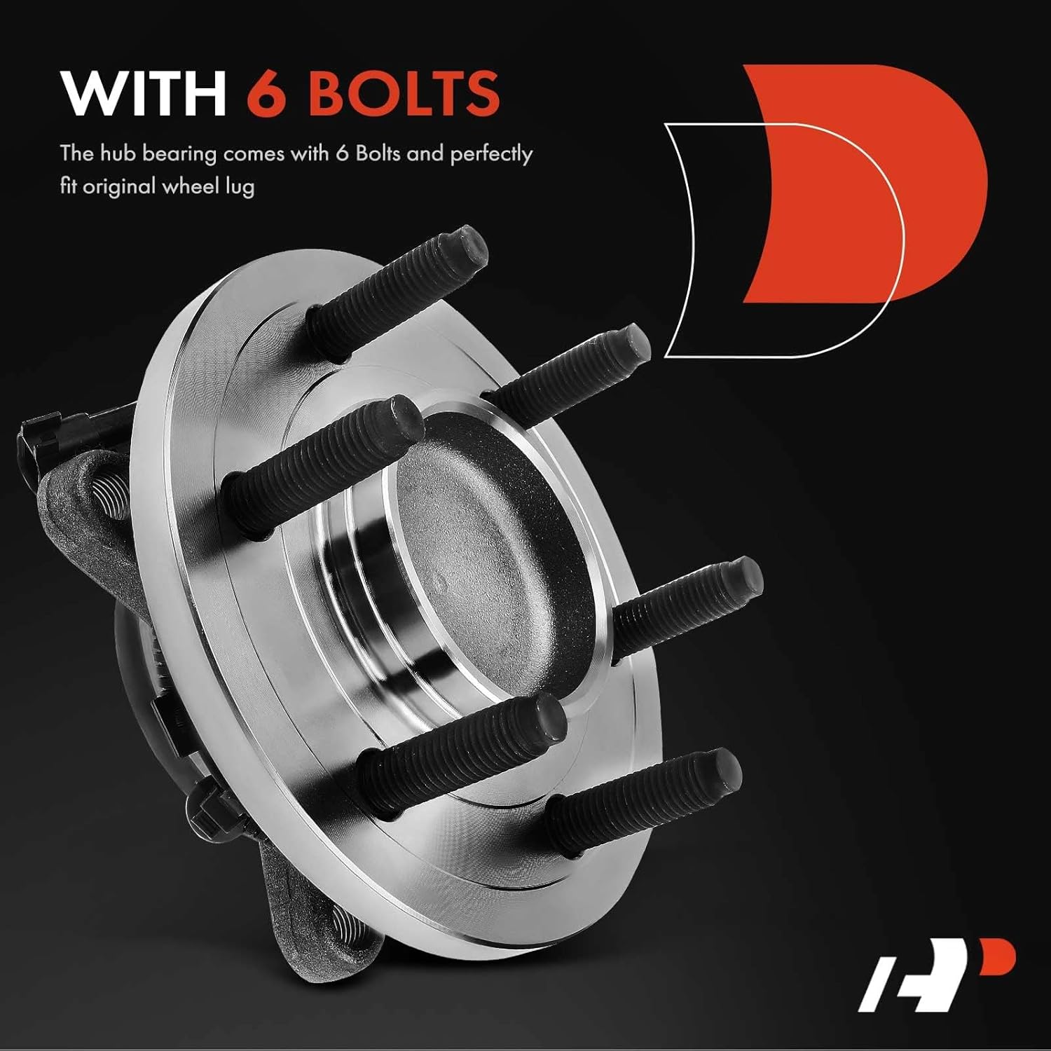 A-Premium Front Wheel Bearing and Hub Assembly with ABS & 6-Lug Compatible with Ford F-150 F150 2011-2014, Expedition 2011-2014 & Lincoln Navigator 2011-2014, RWD Only