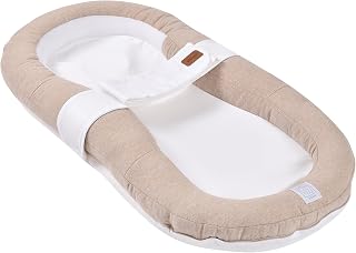 BÉABA, Cocoony Babykissen fürs Bett, Ab der Geburt, Beruhigendes und atmungsaktives Nest, Sicherheitsgurt, Rückenstütze, Ultraweiches 100% Baumwollgewebe, Abnehmbar, Waschbar, Oeko-Tex zertifiziert
