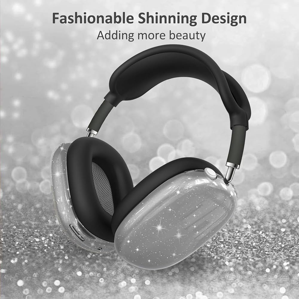 Amazon.com: AirPods Max Silicone Case – Clear Sparkle
