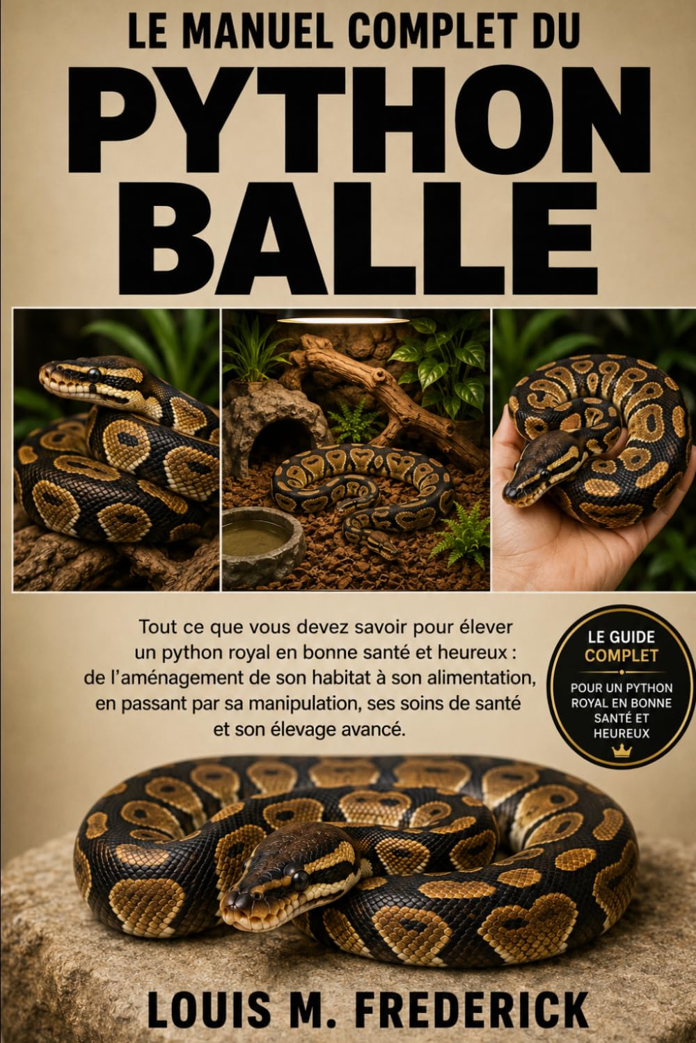 LE MANUEL COMPLET DU PYTHON BALLE: Tout ce que vous devez savoir pour élever un python royal en bonne santé et heureux : de l’aménagement de son ... ses soins de santé et son élevage avancé.
