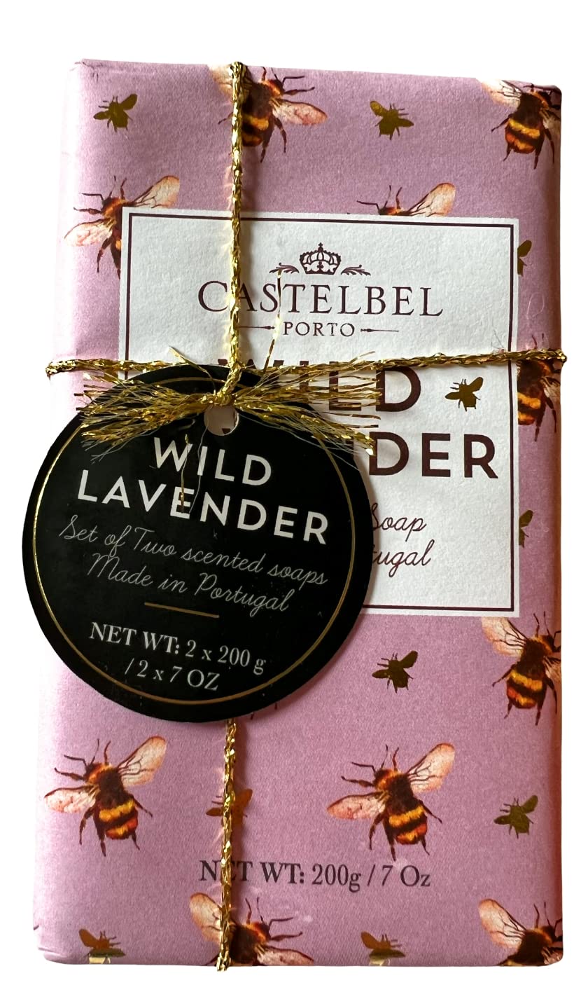 Castelbel Wild Lavender Luxury Soap Bar Set Each 7 Oz