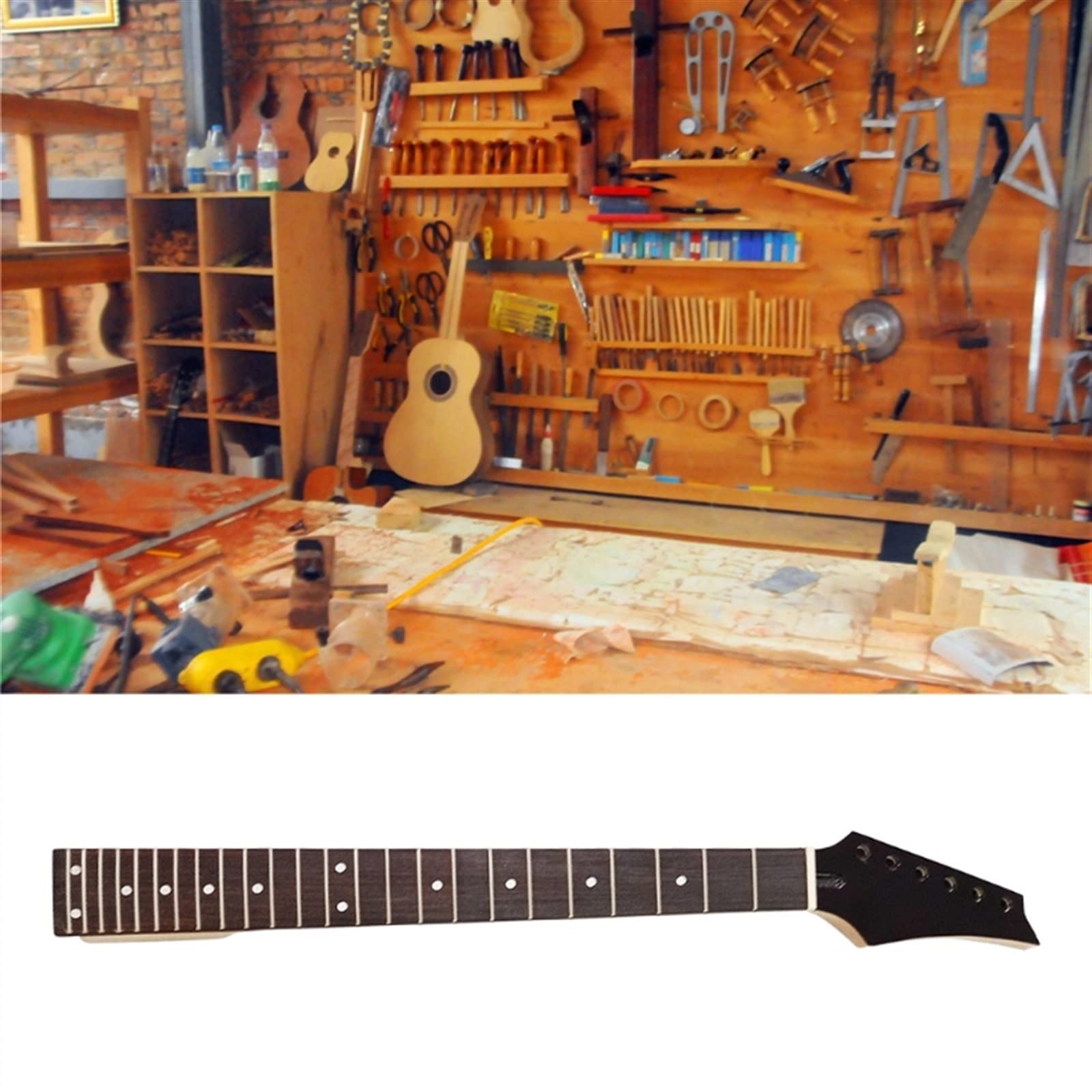Niedokończona gitara szyja Gryf Gitary Elektrycznej Drewno Klonowe DIY Zamienniki Szyi Gitary Do Gitary Elektrycznej