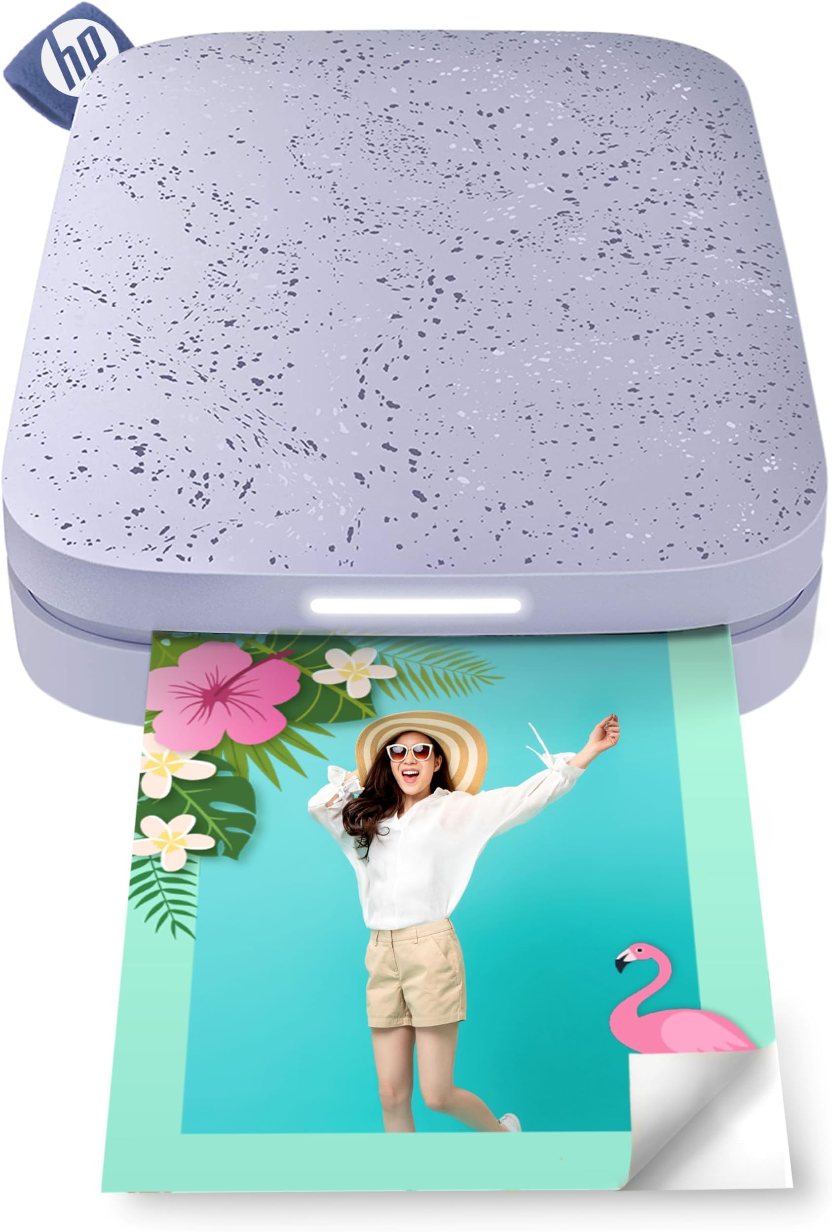 Sprocket Portable 2x3 inch Instant Photo Printer (Lilac) Print Pictures on Zink Sticky-Backed from your iOS & Android Device