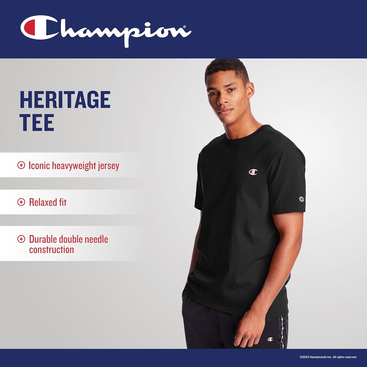 Champion Men's Heritage Tee, Seasonal Graphics (Retired Colors) - Image 3