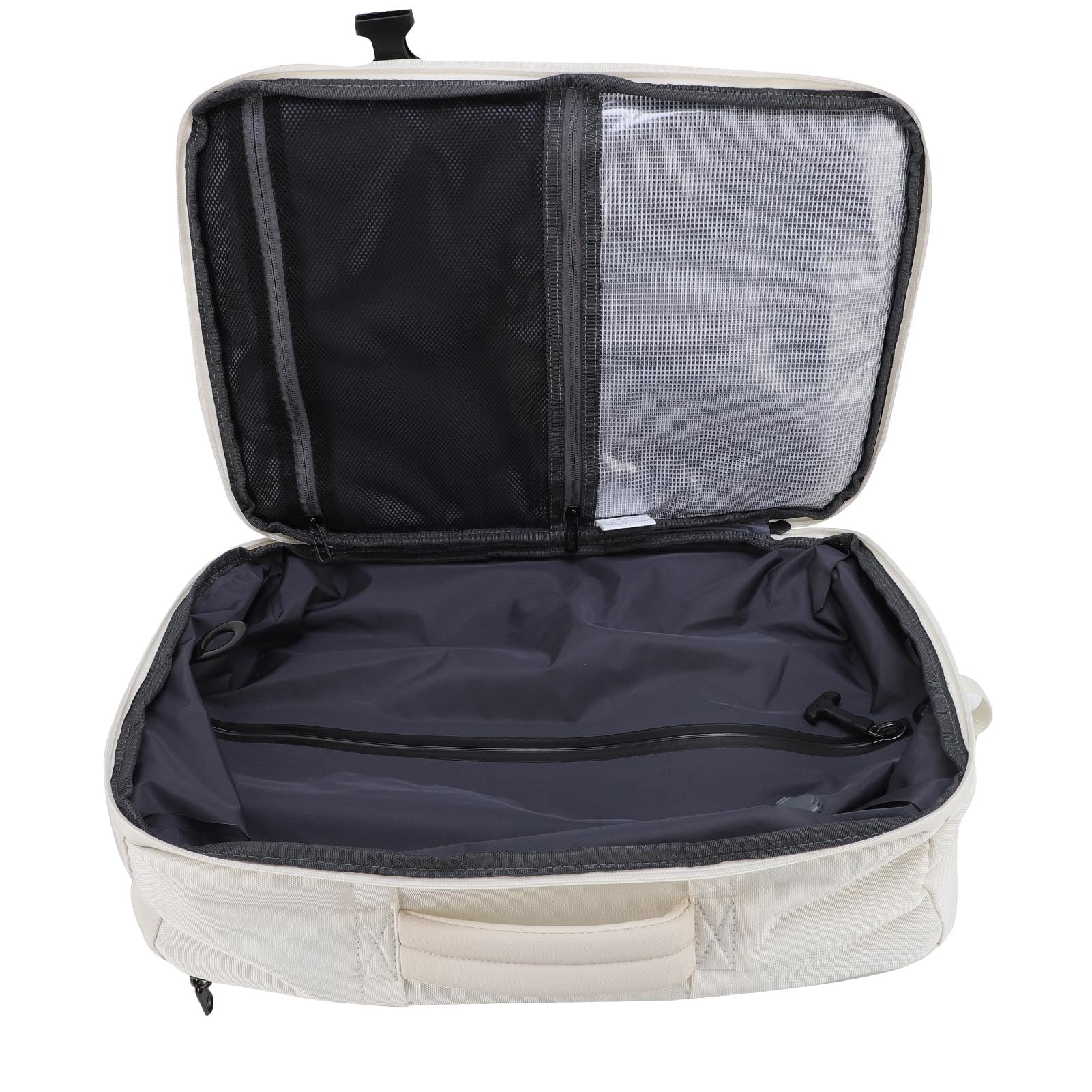 Backpack 30L Vacuum Compression Sackepack Extensible de Voyage avec Plusieurs Compartiments pour la Randonnée de Camping Commercial (White)