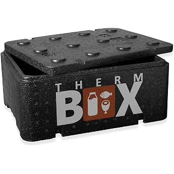 THERM BOX Styroporbox Klein 12BL Innen 36x26x13cm 12-Liter Isolierbox Warmhaltebox K hlbox Thermobeh lter Wiederverwendbar