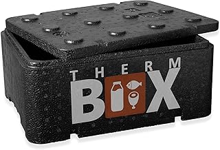 THERM BOX Styroporbox Klein 12BL Innen: 36x26x13cm 12-Liter Isolierbox Warmhaltebox Kühlbox Thermobehälter Wiederverwendbar