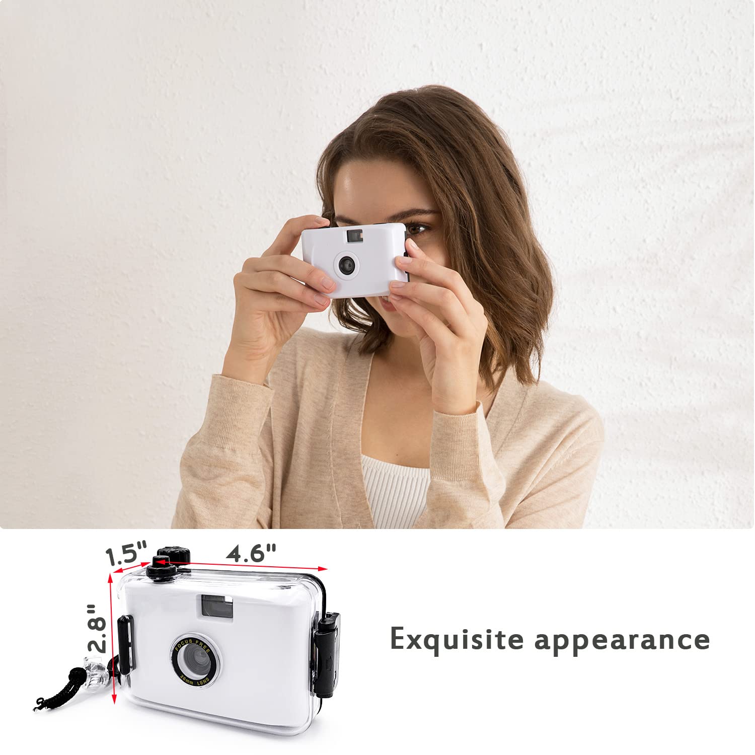 Amazon | 35mm リロード可能 防水フィルムカメラ シュノーケリング用
