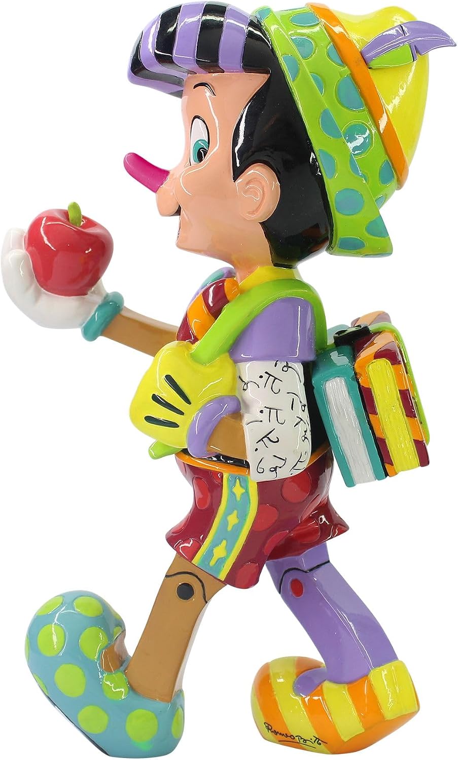 Enesco Disney by Britto Pinocchio 80th Anniversary Figurine, 8.11 Inch, Multicolor