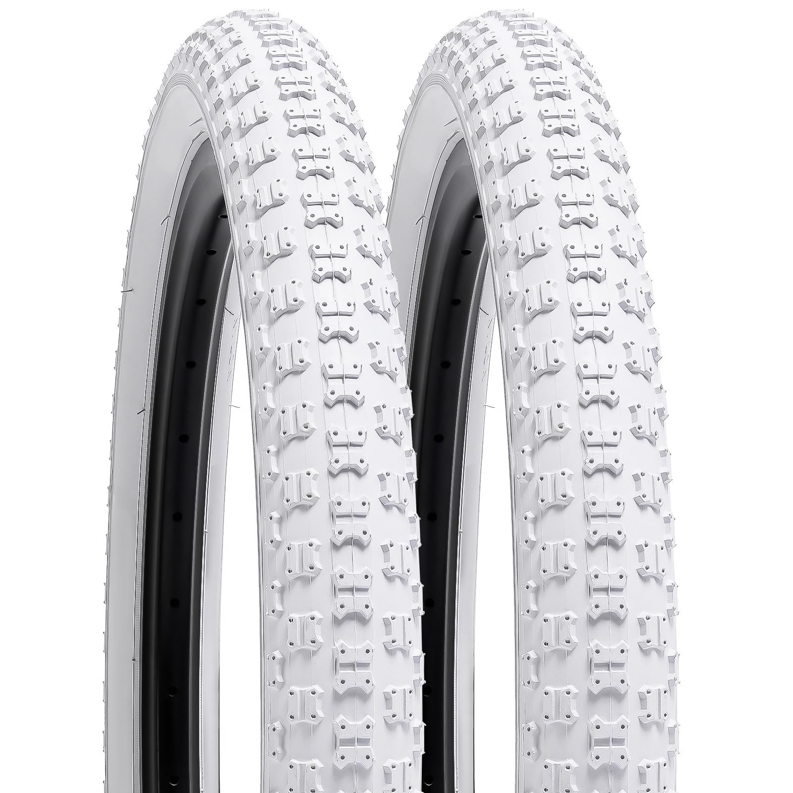 YunSCM 2-PCS 16 inches Bike Tyres 16x2.125/57-305 Compatible with Road Bike 16x2.10 16" x 2.125 16x2.15 Bicycle Tires