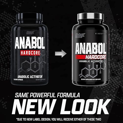Miniatura 6 de Nutrex Research Anabol Hardcore anabólico activador, constructor muscular y agente endurecedor, 60 pastillas
