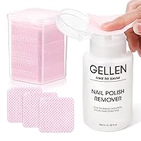 Vista 10 de Gellen Removedor de esmalte de uñas: removedor de esmalte de uñas sin acetona de 16 onzas líquidas con cabezal de bomba, eliminación de esmalte