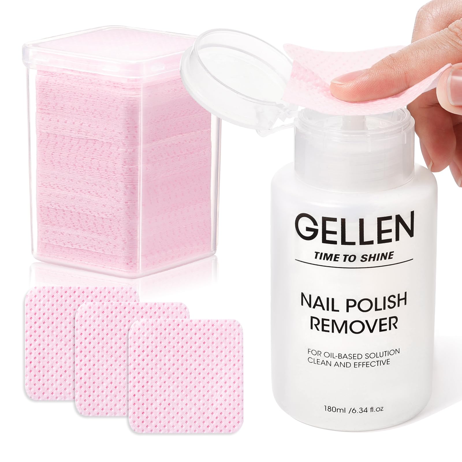 Amazon.com : Gellen Nail Polish Remover with Lint Free Nail Wipes