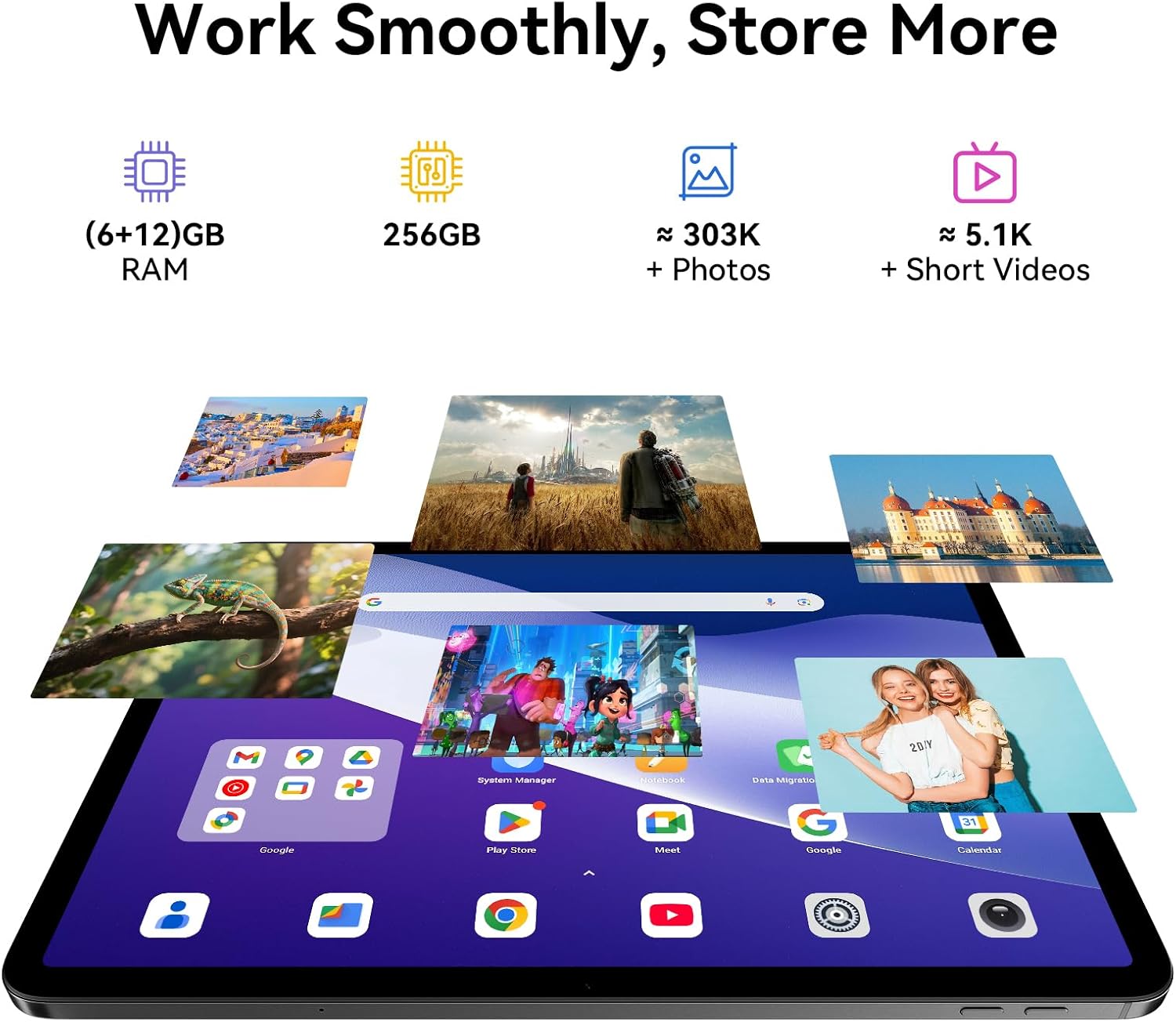 Sortview Link 8 tablet camera features