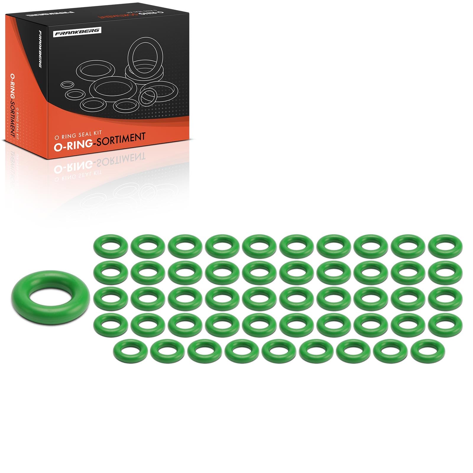 Frankberg Juego de juntas tóricas para aire acondicionado (50 unidades) | Exact ID(24.77±0.25mm), Exact CS(5.33±0.13 mm), HNBR, 50 unidades